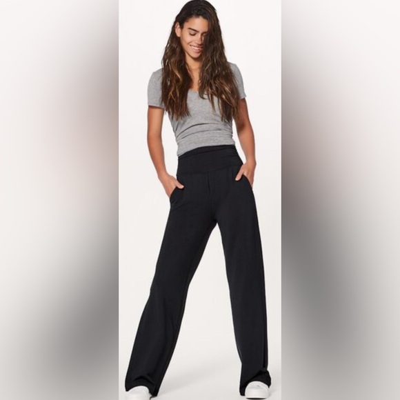 lululemon athletica Pants - Lululemon Take It Easy Pant (31"), black, size 4, MSRP $108